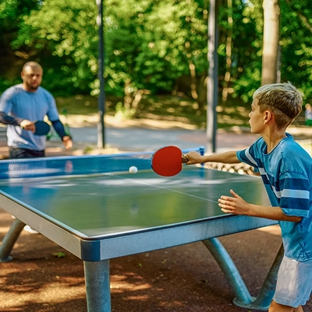 camping ping pong ardeche